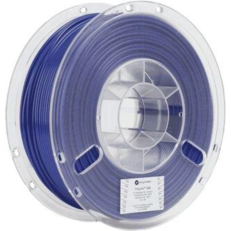 Polymaker PolyLite ABS 2,85 mm, 3D Filament in Blau, 1000 g, minimale Geruchsbelästigung, hervorragende Druckqualität