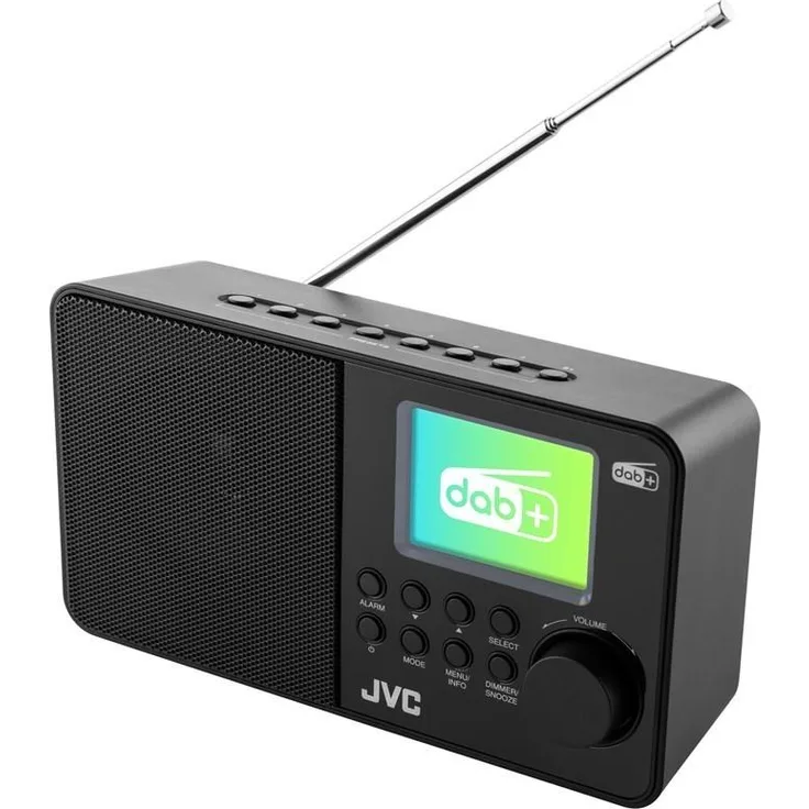 JVC Radio JVC DAB RA-E611B-DAB black (FM, DAB+), Radio, Schwarz