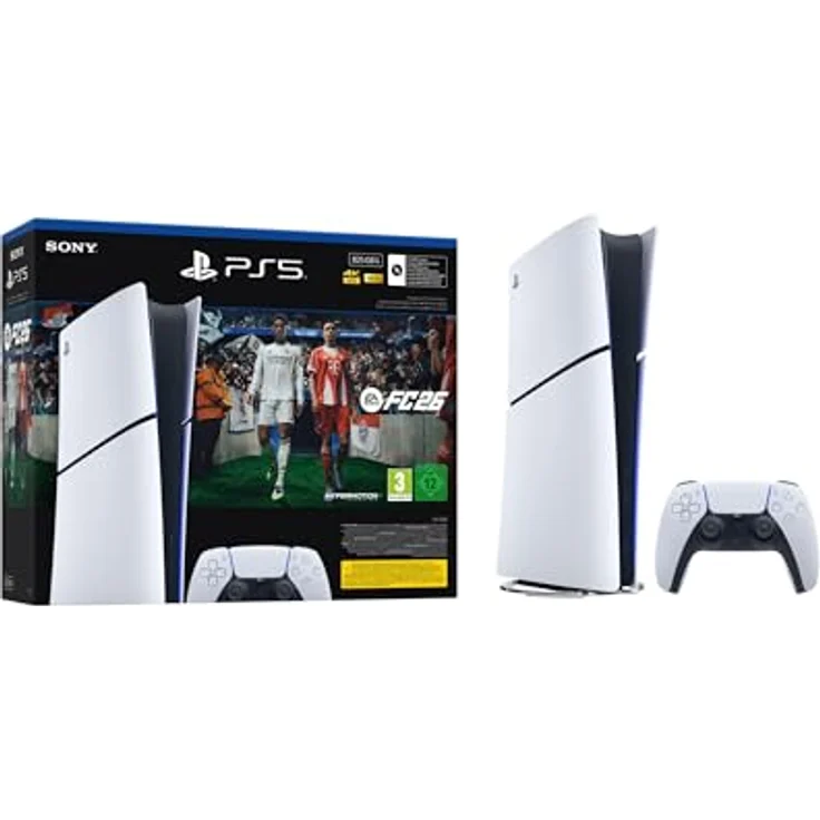 SONY PlayStation®5 Digital-Edition 825 GB - Slim Konsole mit EA SPORTS FC™ 26 Bundle, inkl. haptischem Feedback und 3D-Audio – Bild 1