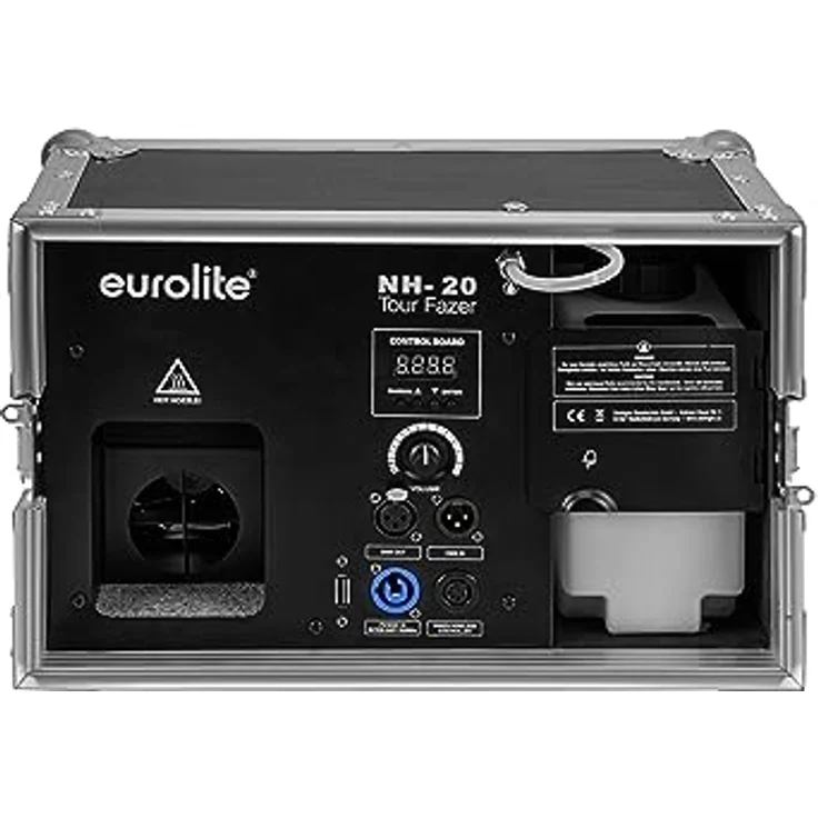 Eurolite NH-20 Tour-Dunstnebelmaschine, Nebelmaschine mit 1,7 Litern Tankvolumen, Ausstossweite von 2 Metern, kurze Aufwärmzeit von 1,5 Minuten, 7,4 kg leicht – Bild 4