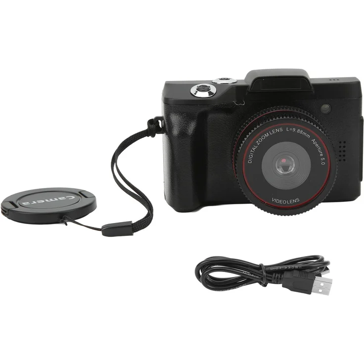 Lixada 16-MP-HD-Kamera, digitale Videokamera mit 1080p, 180° schwenkbarem Display und 16-fachem Digitalzoom