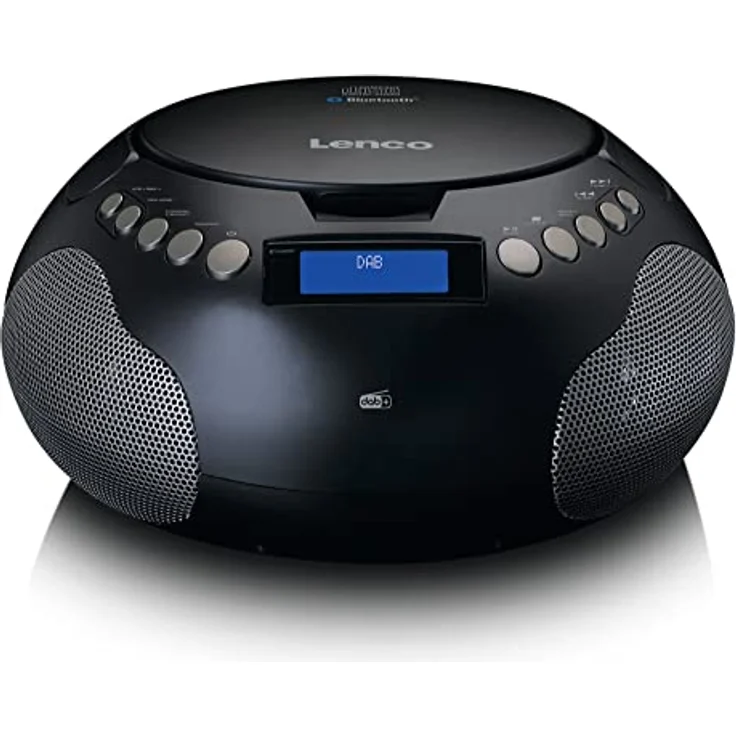 Lenco SCD-341 tragbares CD-Radio -CD-Player - DAB+ Radio - Bluetooth - Sender und Titelspeicher - Uhr - Stereo Lautsprecher - schwarz – Bild 2
