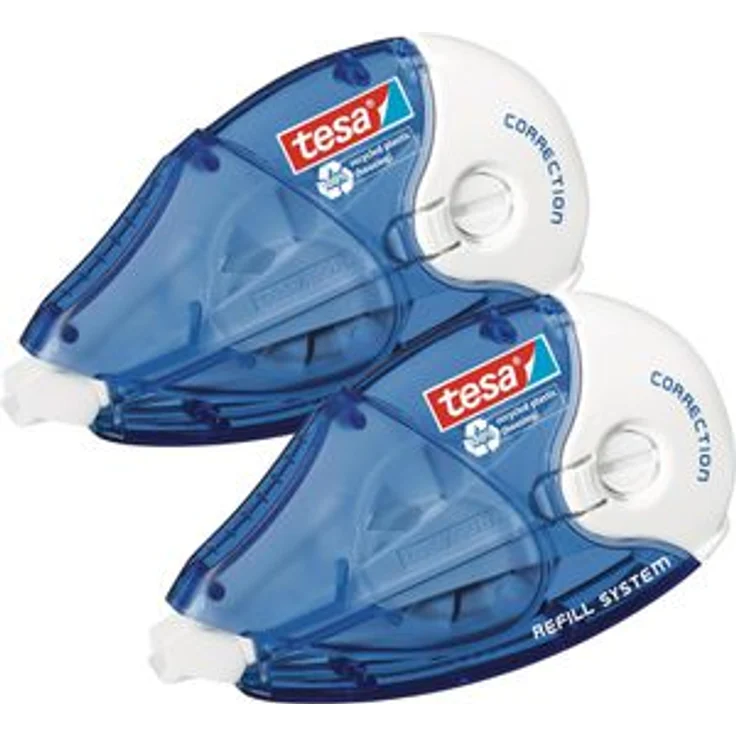 Tesa Korrekturroller ecoLogo, Refill, 4,2mm x 14m (BxL), nachfüllbar, 2 Stück