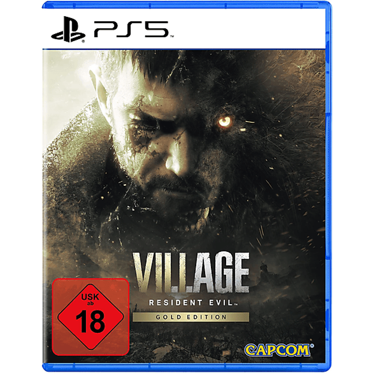 CAPCOM Resident Evil Village - Gold Edition, PS5-Spiel mit First-Person-Action, inklusive Winters-Erweiterung und Trauma Paket-DLC