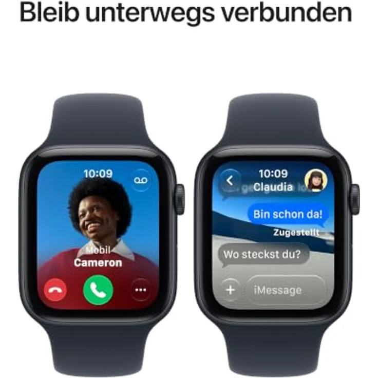 Apple Watch SE 3, 44mm Mitternacht Aluminium Case, leistungsstarker S10 Dual-Core Prozessor, schwimmfest, Navyblau Sport Band S/M – Bild 5