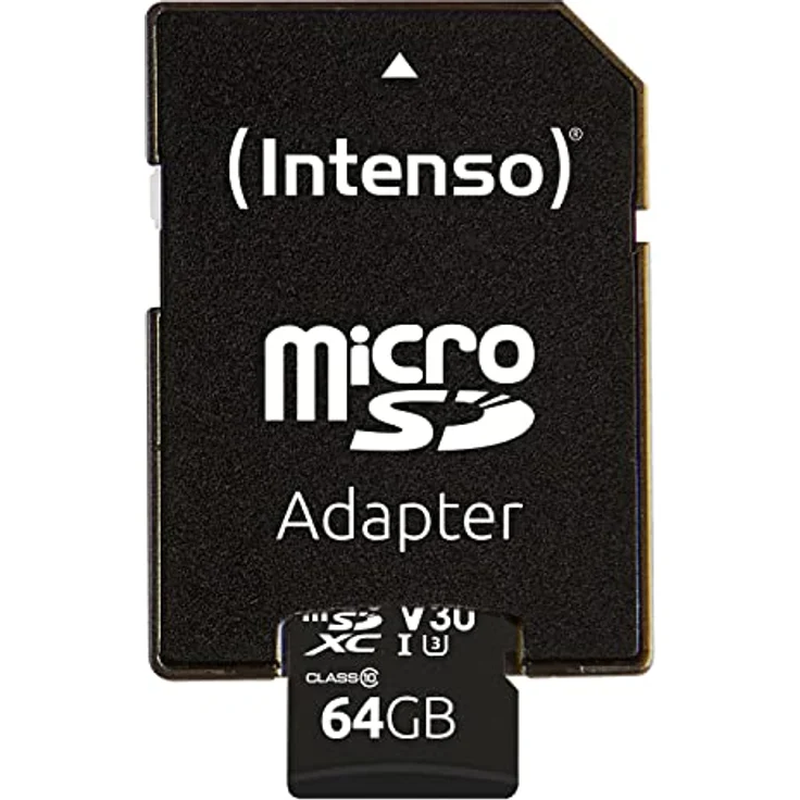 Intenso Professional microSDXC UHS-I Class 10 64GB Speicherkarte inkl. SD-Adapter (bis 90Mbps) schwarz – Bild 6