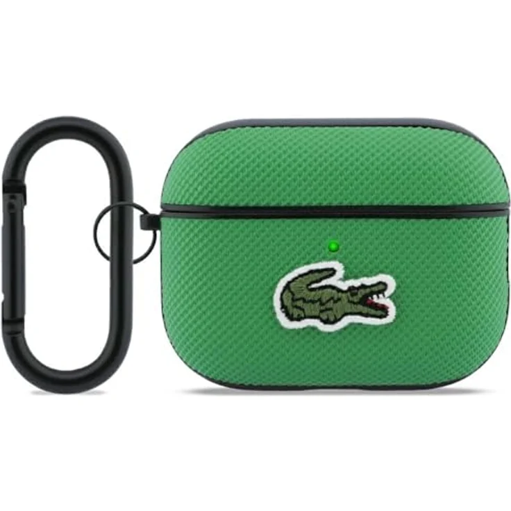 Lacoste Case Petit Pique Croc Logo für AirPods Pro 3, Kopfhörer Hülle und Schutzhülle, grün – Bild 1