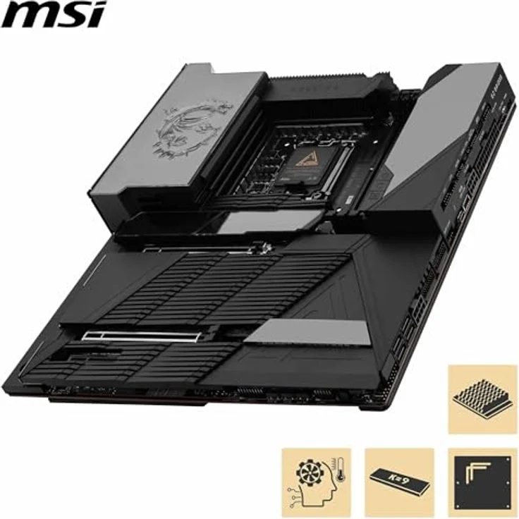 MSI MEG Z890 GODLIKE, E-ATX Mainboard - Unterstützt Intel Core Ultra Prozessoren (Series 2), DDR5 (9200+ MT/s OC), Thunderbolt 5, Wi-Fi 7, 10G LAN – Bild 4