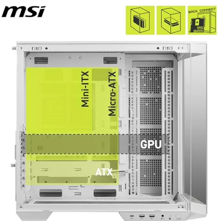 MSI MAG PANO 100L PZ White, PC-Gehäuse – Bild 4