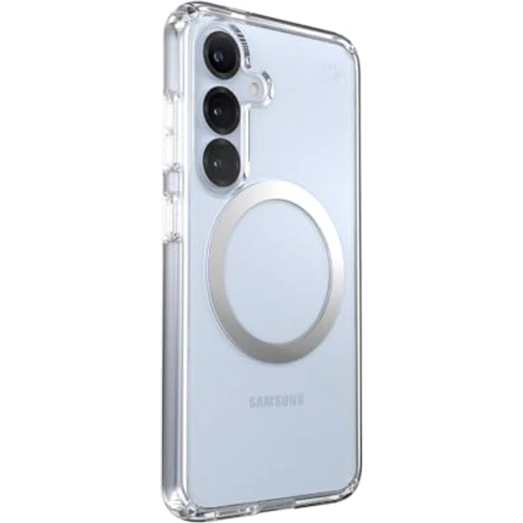 Speck Presidio2 Clear + Magnet für Samsung Galaxy S25/S24, transparente Smartphone-Hülle mit Microban, zertifizierter Fallschutz bis 4m, MagSafe-kompatibel, IMPACTIUM Clear Shock Barrier – Bild 4