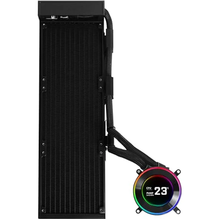 Lian-Li Hydroshift II LCD-C 360N, Fanless ARGB CPU Wasserkühler, Schwarz mit DIY-Flexibilität und Multi-Sockel-Kompatibilität – Bild 2