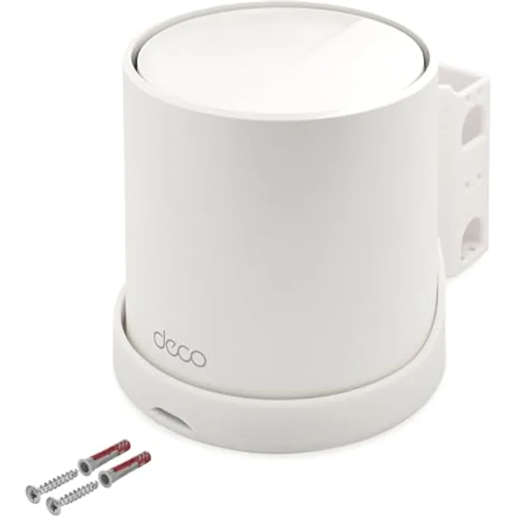 Mobilefox 3X Wandhalterung für TP-Link Deco X50 AX3000, Weiß, inkl. Montagematerial