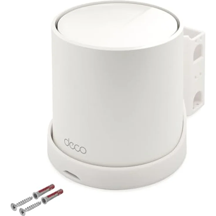 Mobilefox 3X Wandhalterung für TP-Link Deco X50 AX3000, Weiß, inkl. Montagematerial – Bild 1