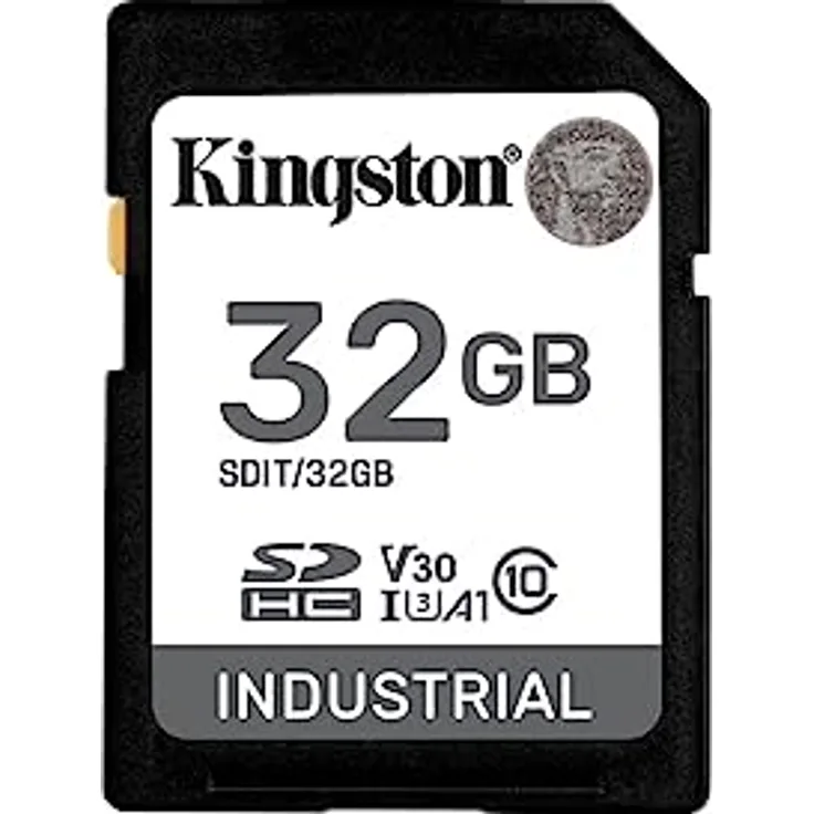 Kingston Industrial 32 GB SDHC Speicherkarte, schwarz, UHS-I U3, Class 10, V30