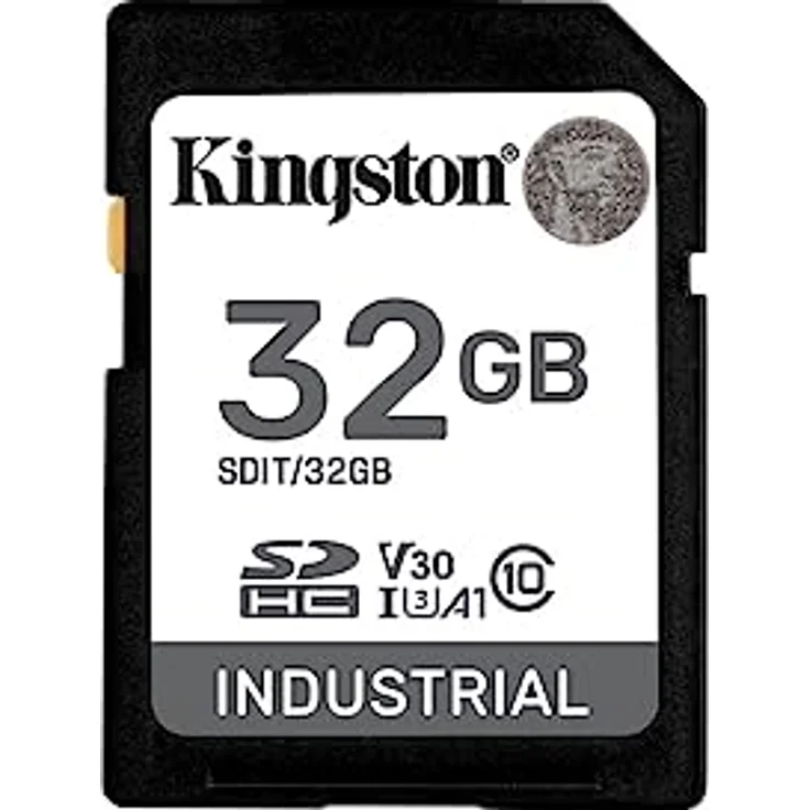 Kingston Industrial 32 GB SDHC Speicherkarte, schwarz, UHS-I U3, Class 10, V30 – Bild 1