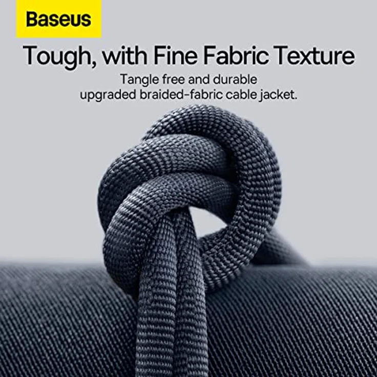 Baseus Crystal Shine USB Typ C auf Lightning Kabel, 20W Schnelllade- und Datenübertragung, 2m, schwarz – Bild 3