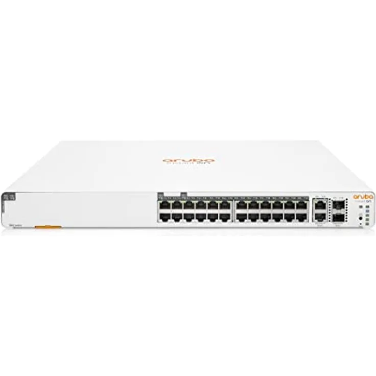 HPE Aruba Instant On 1960 24G PoE 20p der Kl.4 4p der Kl.6 2XGT 2SFP+ Switch EU (240W PoE Kl.6 / 370W PoE Kl.4 JL807A)