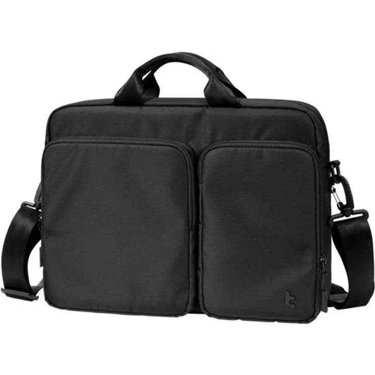 Tomtoc Navigator-A33, Laptop-Umhängetasche für 14 Zoll Laptops, gepolstert, schwarz, wasserabweisend