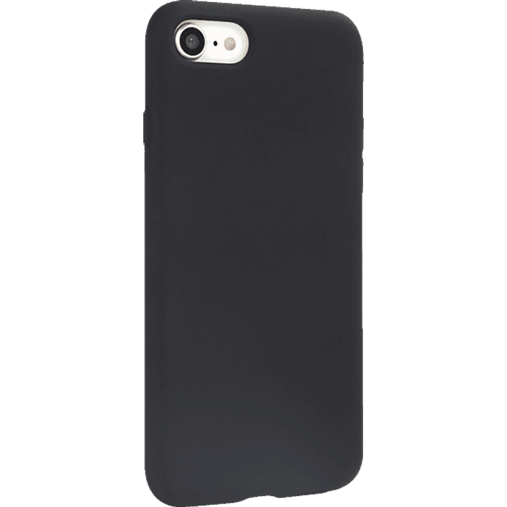 ISY ISC-2000, Backcover für Apple iPhone SE, Schwarz, Silikon, stoß- und kratzfest