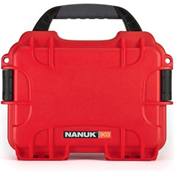 Nanuk Koffer 903, Robuster Fotokoffer aus NK-7 Kunstharz, Wasserdicht IP67, Rot – Bild 1
