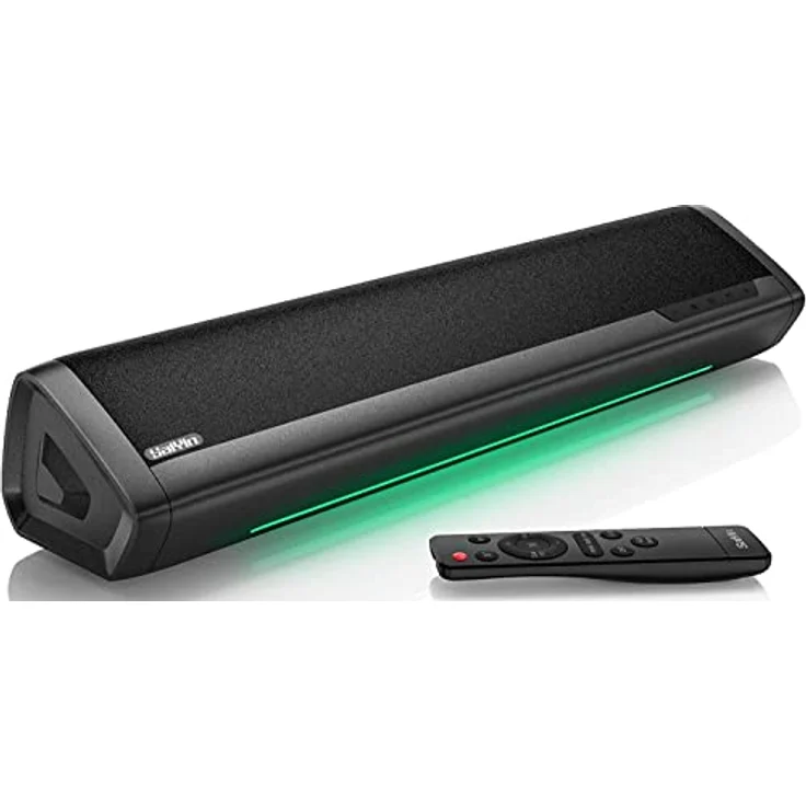 Saiyin Soundbar für TV Geräte, TV Lautsprecher für Fernseher mit Visuelle Lautstärkeregelung, TV-Soundbar mit Bluetooth, AUX und optischen Eingängen, wandmontierbar – Bild 1