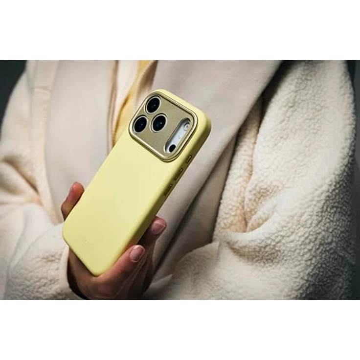 Decoded Silikonhülle für iPhone 17 Pro, Antibakterielle Beschichtung, MagSafe Kompatibel, Fallschutz, Kratzfest, Gelb – Bild 4