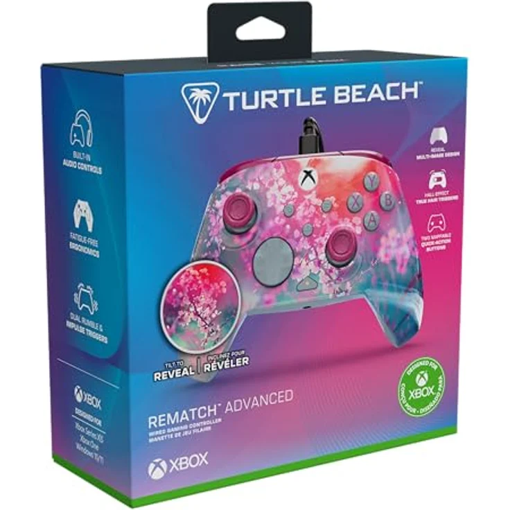 Turtle Beach REMATCH ADVANCED Wired Controller, Hall-Effekt-Hair-Trigger, zuweisbare Schnellauslösetasten, integrierte Audio-Bedienelemente, pink – Bild 16