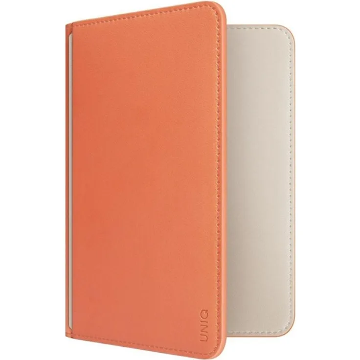 UNIQ Belmont RFID Lock Passport Case - Ivory, schickes Etui aus veganem Leder mit RFID-Schutz und Platz für 3 Karten, Passport und Tickets