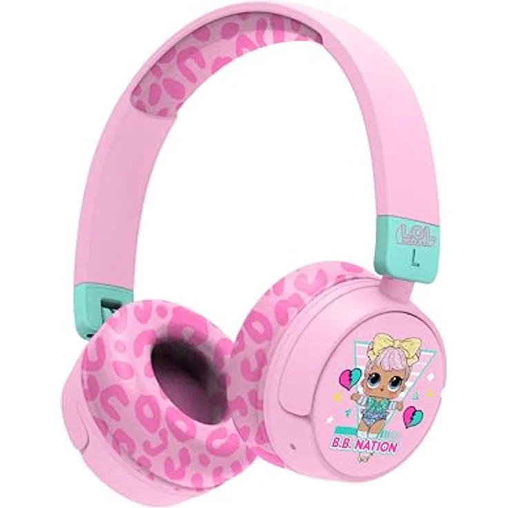 OTL B.B.Nation, Kabellose Kopfhörer mit V5.3 Bluetooth, 24 Stunden Akkulaufzeit, verstellbar für Kinder ab 3 Jahren, inkl. 3,5-mm Klinkekabel – Bild 1