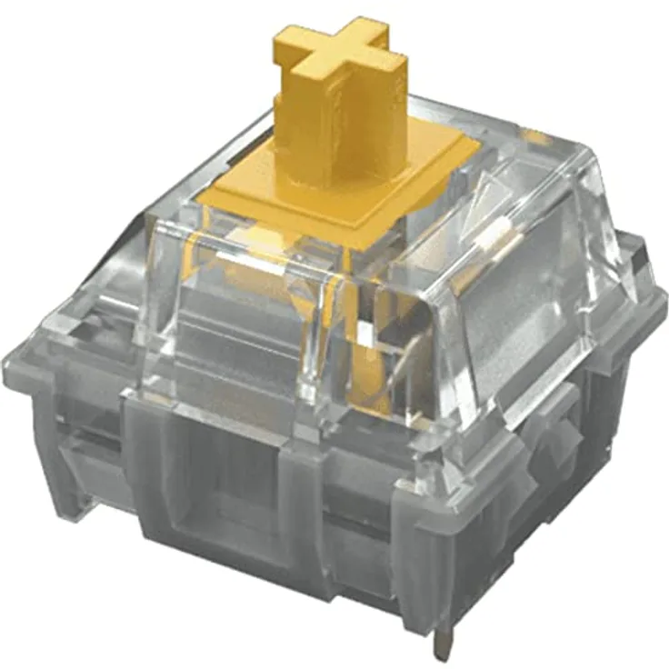 Mountain - Tastaturschalter - Gelb, durchsichtig (Packung mit 110 Stück) (MG-EVAC-SWITCHPACK110-MTN-LINE) Marke