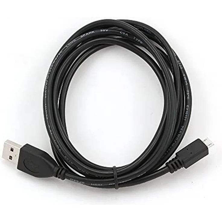 Gembird CCP-MUSB2-AMBM-6 - USB-Kabel - Micro-USB Typ B (M) bis USB (M) - 1.8 m - Schwarz – Bild 3