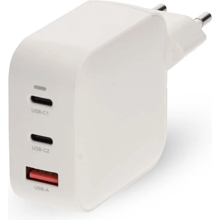 Nedis Charger 100 W GaN PD3.0, USB Ladegerät mit 2x USB-C und 1x USB-A, Weiss