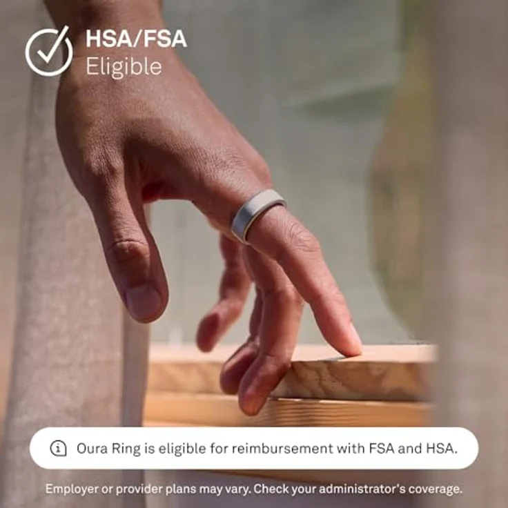 OURA Ring 4, Smart Fitness-Tracker in Brushed Silver, Größe 15, mit Smart Sensing-Technologie und bis zu 8 Tagen Akkulaufzeit – Bild 6