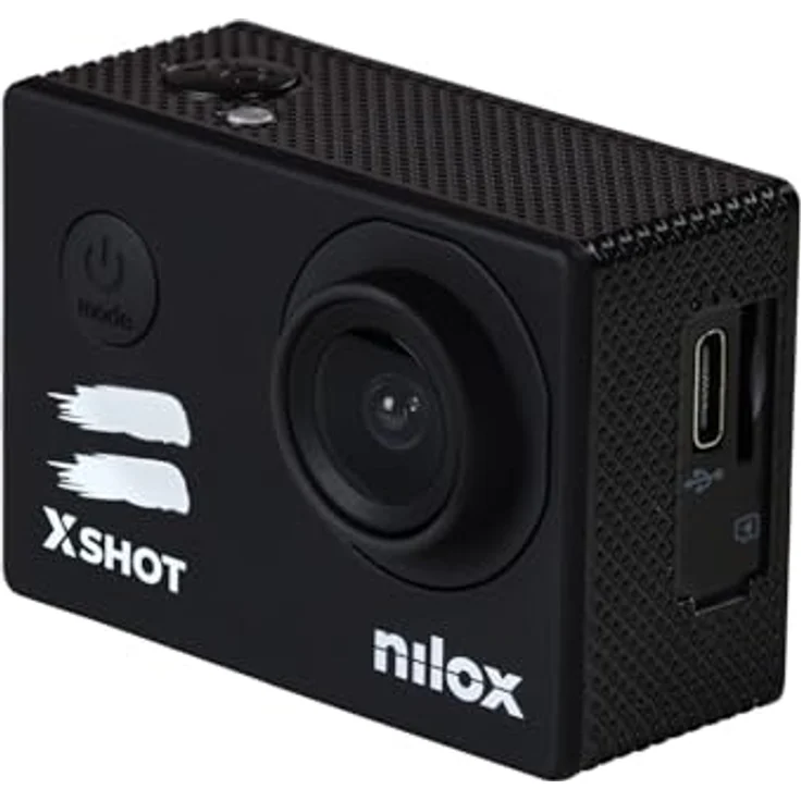 Nilox XShot, Action-Kamera mit 2560x1440 HD-Auflösung, wasserdicht bis 30 Meter, 170° Weitwinkelobjektiv, microSD bis 128 GB, elektronische Bildstabilisierung – Bild 2