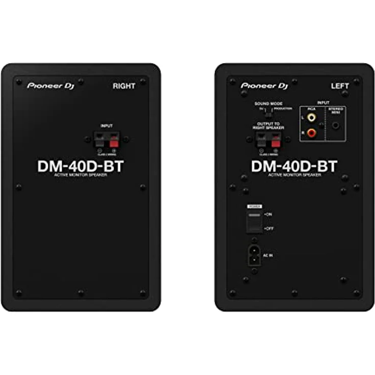 Pioneer DJ DM-40D-BT, kabelloser Monitorlautsprecher mit Bluetooth, 2-Wege, Schwarz – Bild 3
