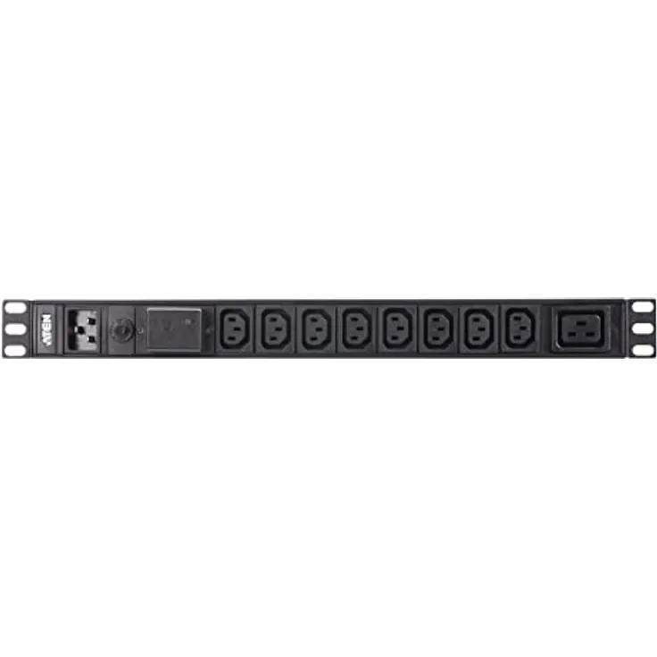 ATEN PE0209SG 1U 9 Port Basic PDU 8X C13 1x C19 16A