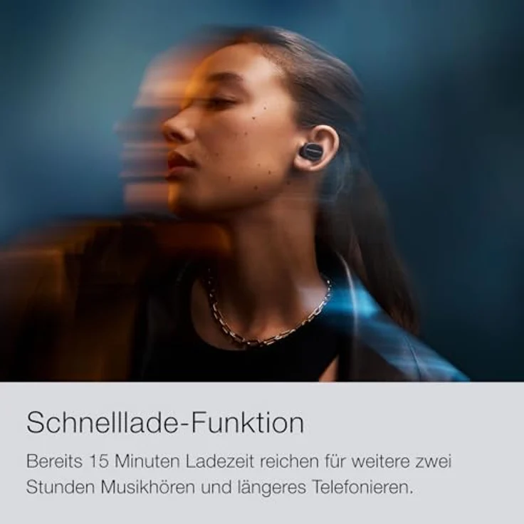 Bowers & Wilkins Pi8 kabellose True Wireless Kopfhörer mit Aktiver Geräuschunterdrückung, Bluetooth, AptX, Ladecase mit Wireless-Audioübertragung – Mitternachtsblau – Bild 5
