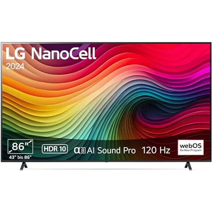 LG 86NANO81T6A TV 86" NanoCell Fernseher (4K AI-Prozessor, HDR10, 120Hz) [Modelljahr 2024]