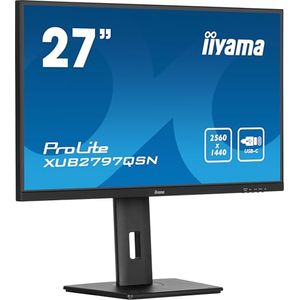 Bild für iiyama Prolite XUB2797QSN-B1 27" IPS LED-Monitor WQHD 100Hz HDMI DP-in/Out USB-C Dock 65W Pivot AdaptiveSync schwarz