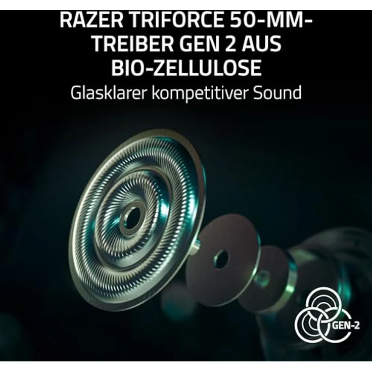 RAZER BlackShark V3 Pro NiKo Edition, Over-ear Gaming Headset mit Razer HyperSpeed Wireless, Hybrid-ANC und THX Spatial Audio, Flammendesign – Bild 6