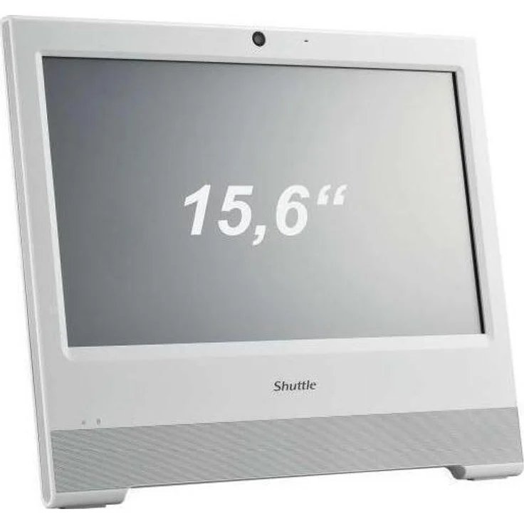 Shuttle POS X509, 15,6 Zoll All-in-One-PC mit Intel Celeron, 8 GB RAM, 128 GB SSD, Touchscreen, weiß