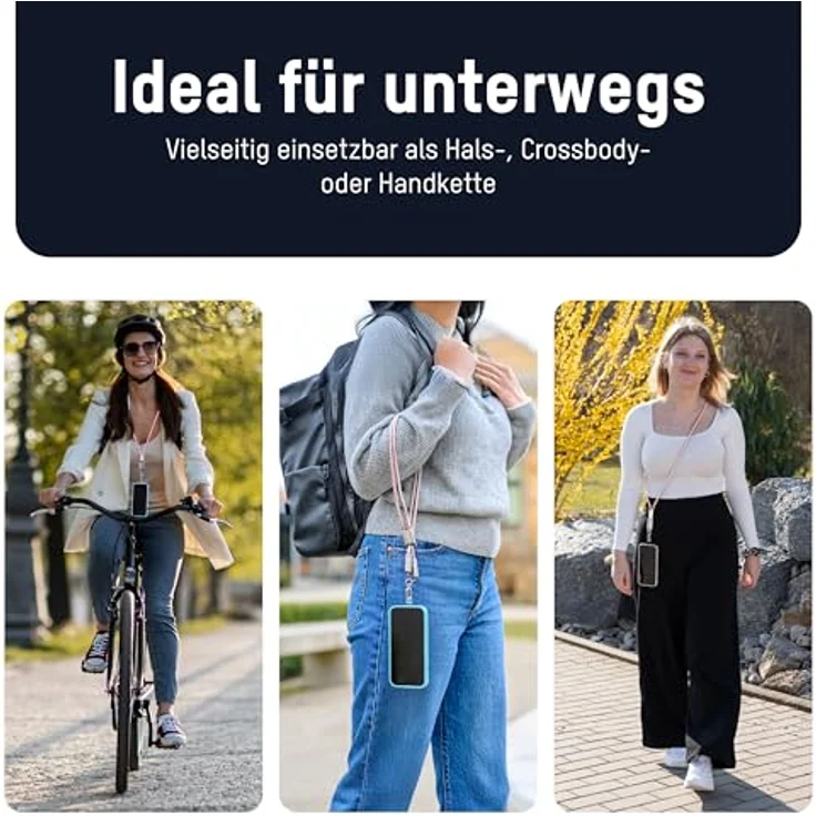 ANSMANN Handykette Lanyard USB C auf Lightning Kabel, 27W Ladeleistung mit Diebstahlschutz – Bild 3