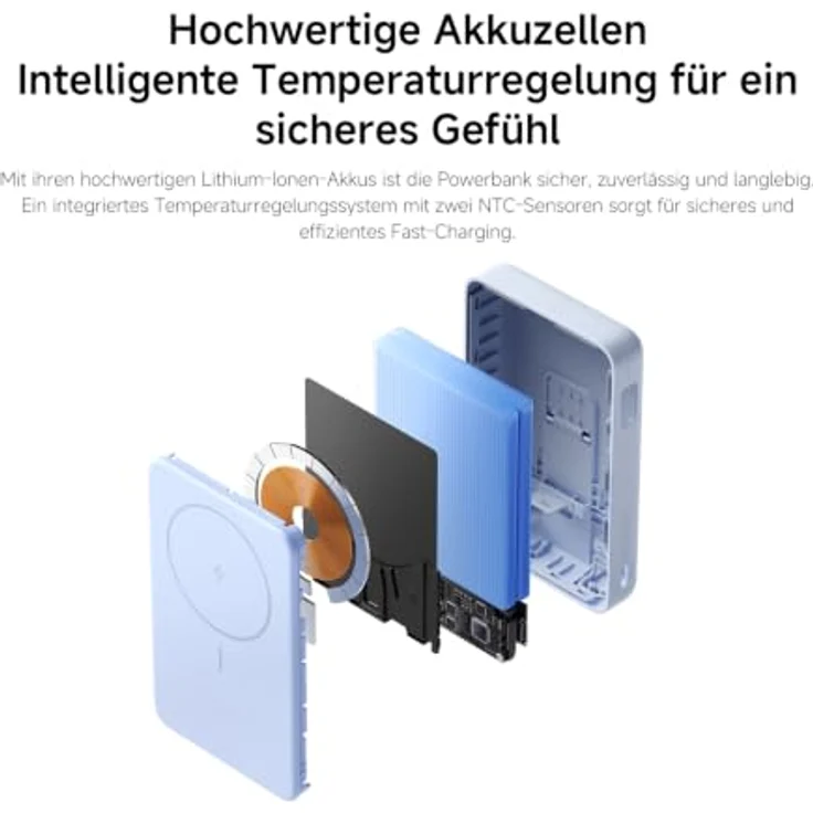 Xiaomi Power Bank BHR08PCGL, Magnetische 10000 mAh Powerbank mit W встроенным Stojakiem, Blau – Bild 11