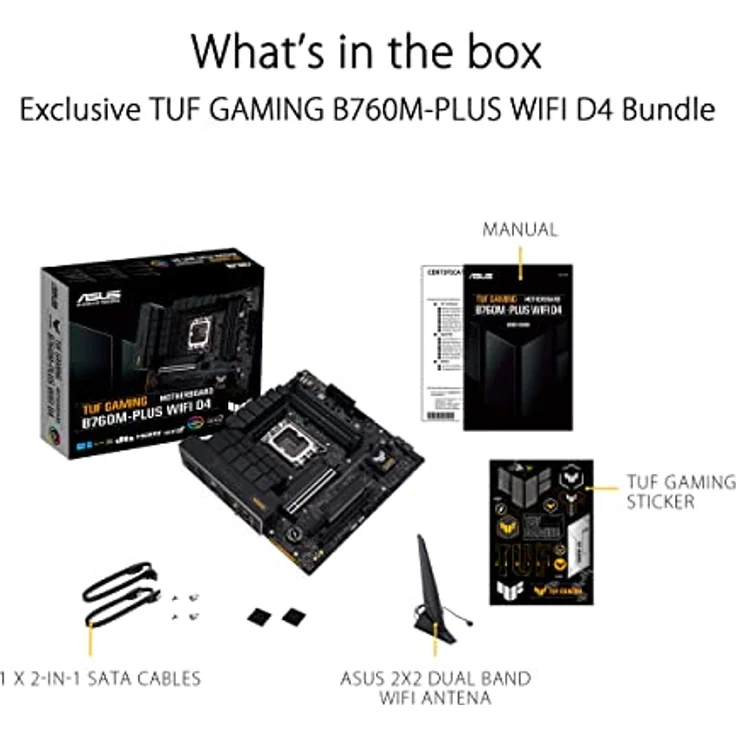 ASUS TUF GAMING B760M-PLUS WIFI D4 Mainboard Sockel Intel LGA 1700 – Bild 6