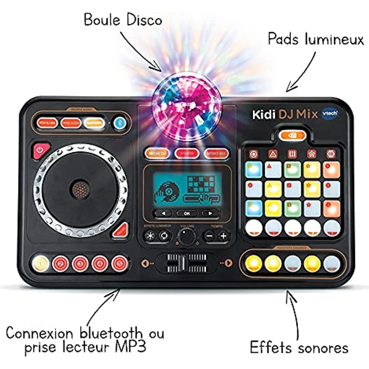 VTech VTH80-547305 KidiStar Mischpult, Mehrfarbig - DJ-Mixer für Kinder ab 6 Jahren mit über 2000 Kombinationsmöglichkeiten – Bild 2