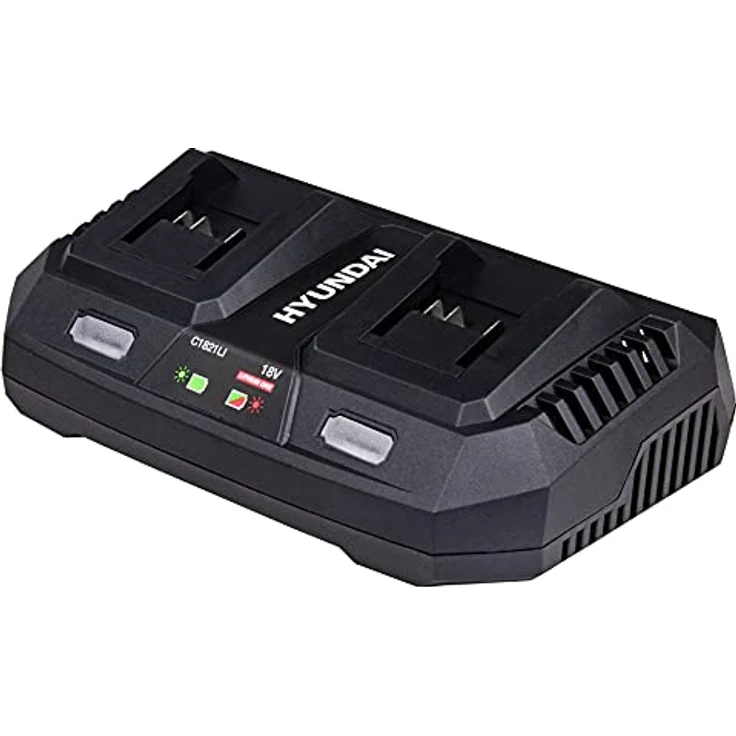 HYUNDAI Doppel-Ladegerät C1821LI, Original Ladegerät für 18V Lithium-One-Serie, 160W, blau – Bild 4
