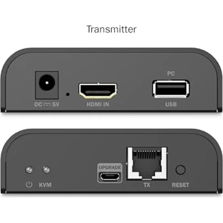 Digitus HDMI KVM IP Extender Set, 4K/60Hz, KVM Switch für bis zu 253 Empfänger, Schwarz – Bild 8