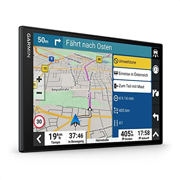 Garmin DriveSmart 86 MT-D, Navigationsgerät mit 8 Zoll HD-Display, Alexa Built-in, 3D-Europakarten, Echtzeit-Verkehrsinformationen, Fahrzeugprofile für Umweltzonen – Bild 1