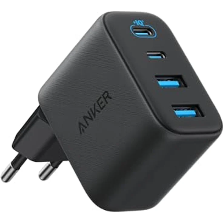 Anker Zolo Ladegerät A121E, 50W mit 4 Ports (2x USB-C, 2x USB-A), kompakt und schwarz – Bild 1