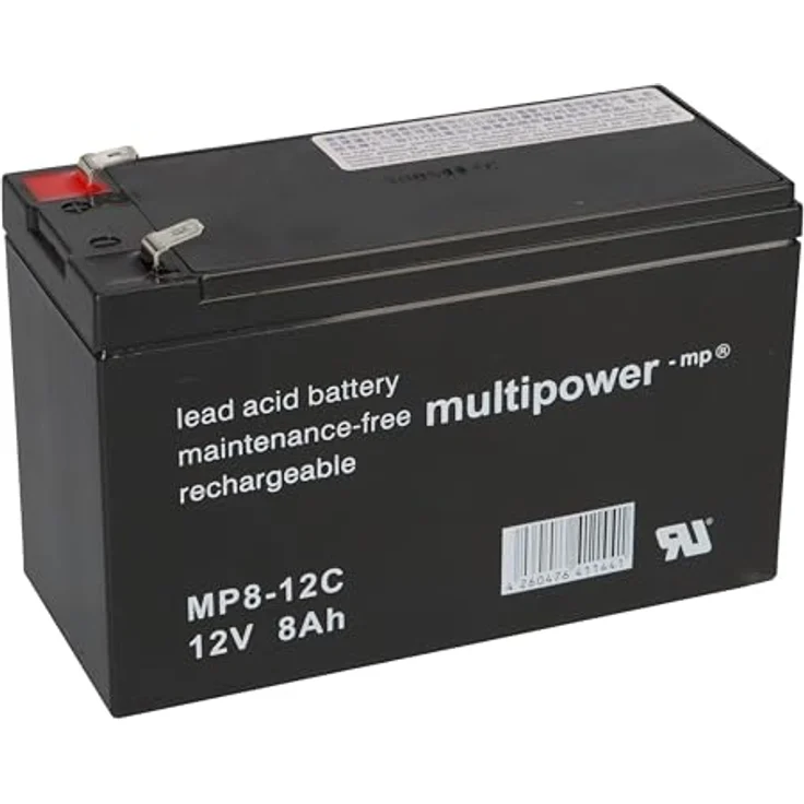 Akkuman.de Ersatz-Akkusatz 2X 12V 8Ah für Powerpac ES230, wartungsfrei und langlebig – Bild 4